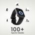HiFuture Zone2 Bluetooth Calling Smart Watch, 1.96-inch AMOLED IPS Display, IP68 Waterproof, Health Monitoring & 100+ Sports Modes, up to 7 Days Battery Life - Black